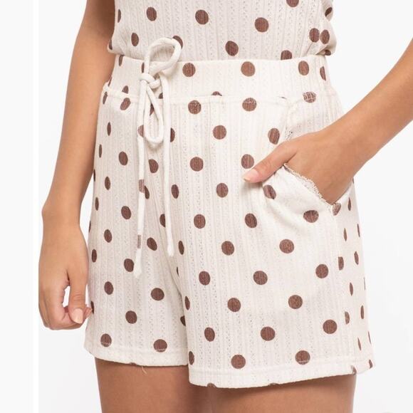 NWT Ivory Polka Dot Set Size Medium - Picture 4 of 6